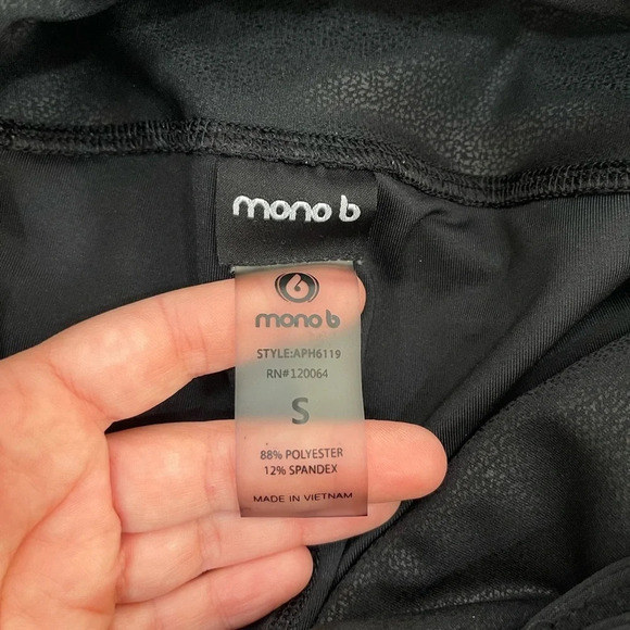 Women’s MONO B black speckled leggings S - Picture 4 of 4